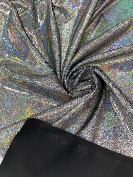 Foggy Foil Stretch Velvet Fabric - Iridescent Foil, 58" Width (1 Yard)