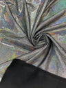 Foggy Foil Stretch Velvet Fabric - Iridescent Foil, 58" Width (1 Yard)