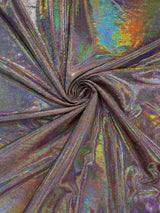 Foggy Foil Stretch Velvet Fabric - Iridescent Foil, 58" Width (1 Yard)