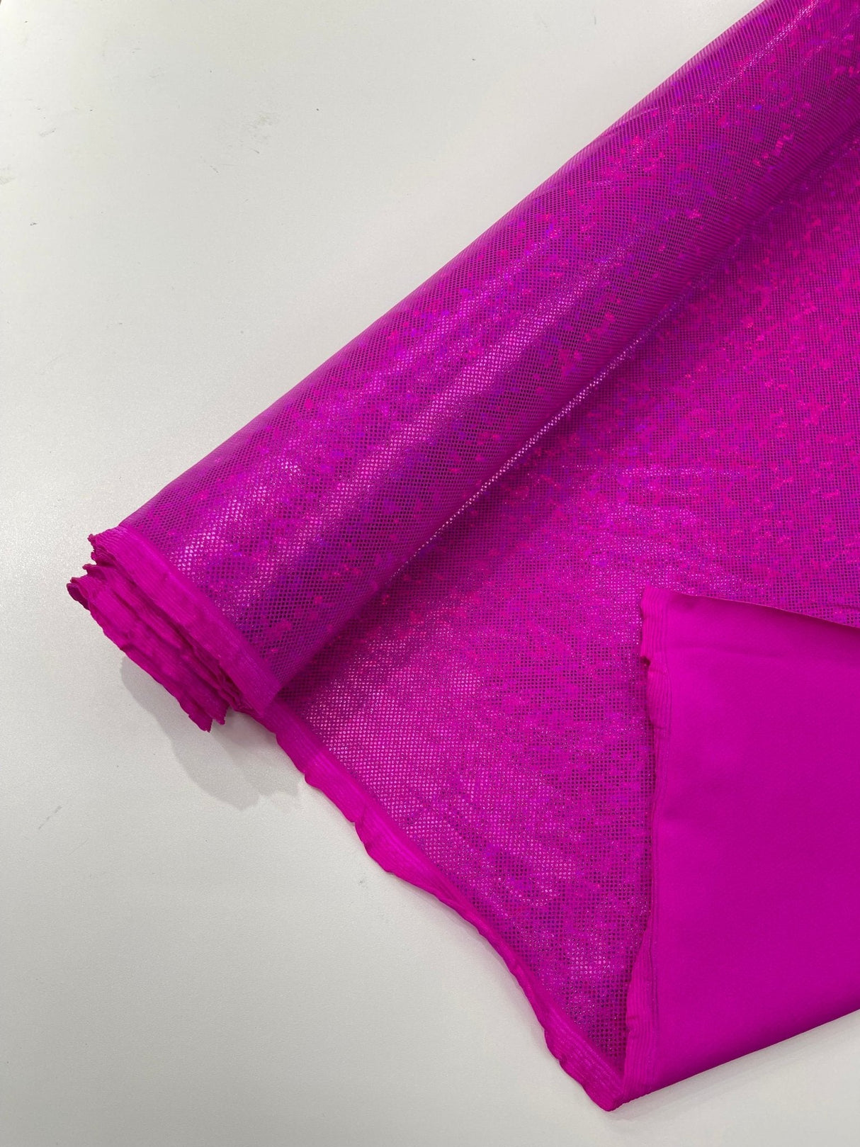 Shattered Glass Foil Spandex Fabric - Reflective Shattered Glass Print, 58" Width (1 Yard)