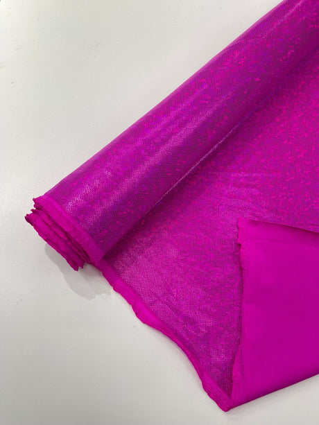 Shattered Glass Foil Spandex Fabric - Reflective Shattered Glass Print, 58" Width (1 Yard)