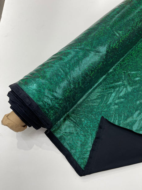 Shattered Glass Foil Spandex Fabric - Reflective Shattered Glass Print, 58" Width (1 Yard)