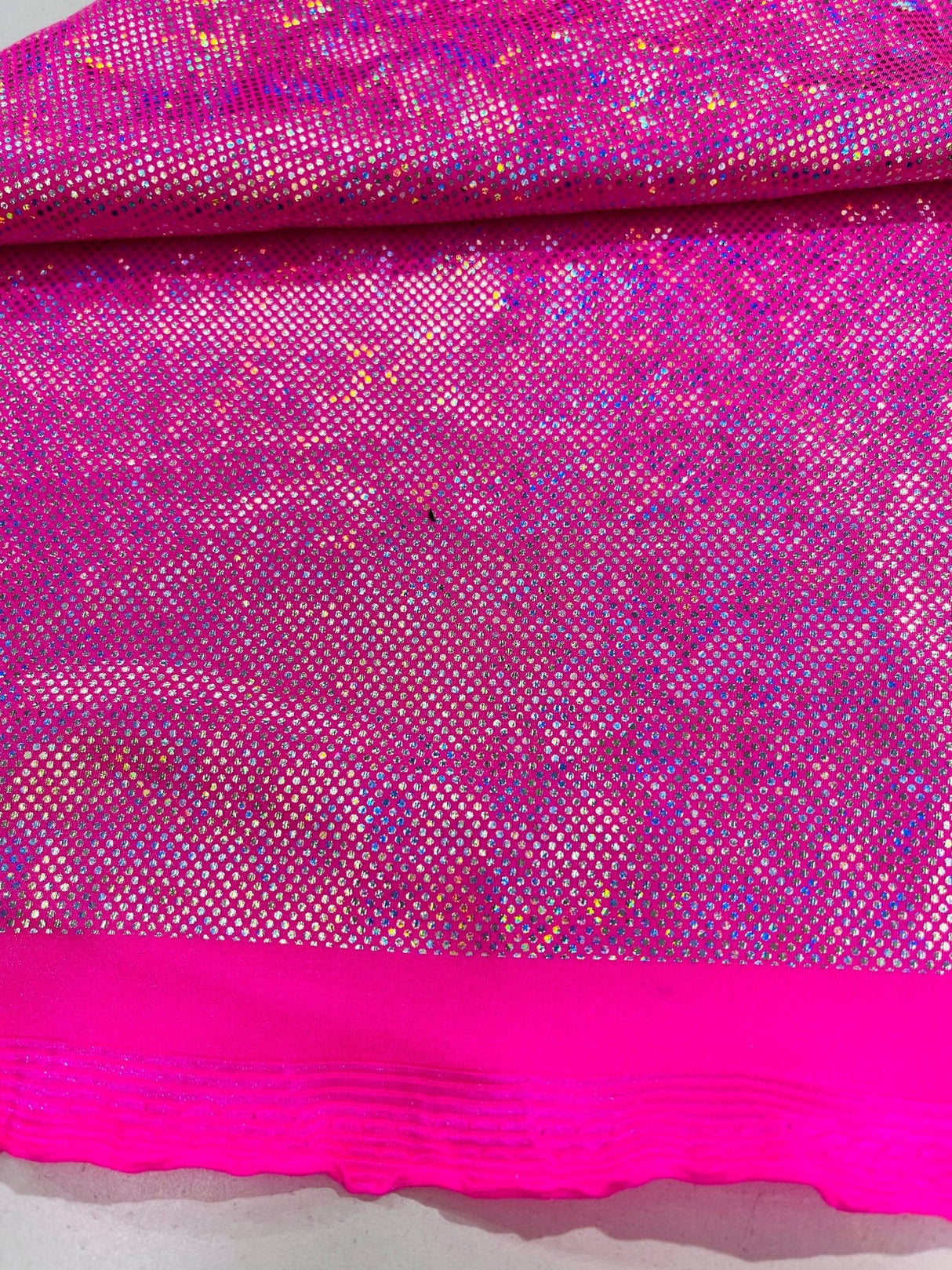 Shattered Glass Foil Spandex Fabric - Reflective Shattered Glass Print, 58" Width (1 Yard)