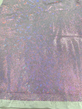 Shattered Glass Foil Spandex Fabric - Reflective Shattered Glass Print, 58" Width (1 Yard)