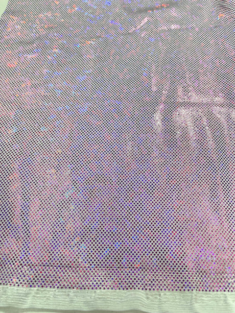 Shattered Glass Foil Spandex Fabric - Reflective Shattered Glass Print, 58" Width (1 Yard)