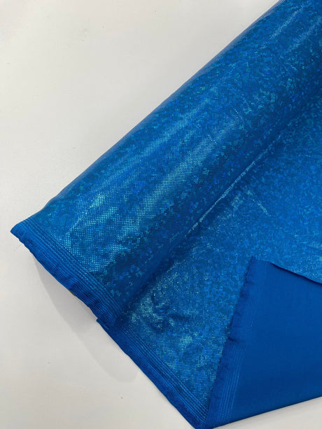 Shattered Glass Foil Spandex Fabric - Reflective Shattered Glass Print, 58" Width (1 Yard)