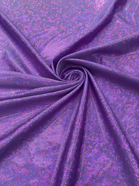 Shattered Glass Foil Spandex Fabric - Reflective Shattered Glass Print, 58" Width (1 Yard)