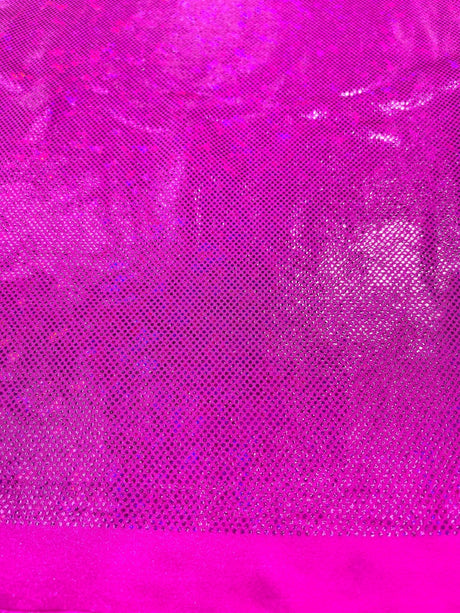 Shattered Glass Foil Spandex Fabric - Reflective Shattered Glass Print, 58" Width (1 Yard)