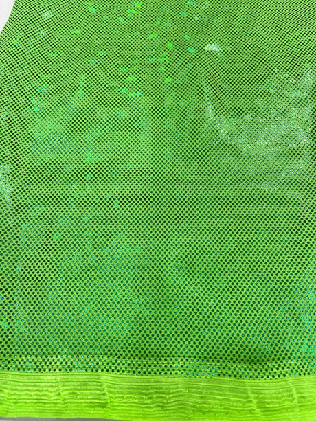 Shattered Glass Foil Spandex Fabric - Reflective Shattered Glass Print, 58" Width (1 Yard)
