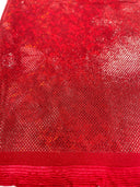 Shattered Glass Foil Spandex Fabric - Reflective Shattered Glass Print, 58" Width (1 Yard)