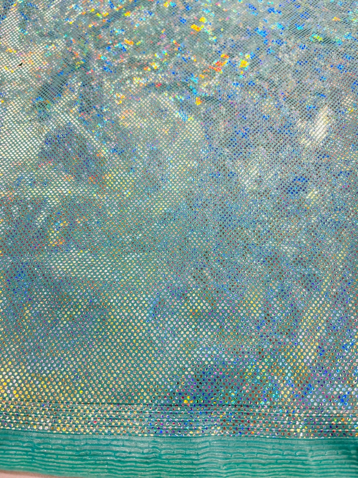 Shattered Glass Foil Spandex Fabric - Reflective Shattered Glass Print, 58" Width (1 Yard)