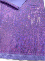 Shattered Glass Foil Spandex Fabric - Reflective Shattered Glass Print, 58" Width (1 Yard)