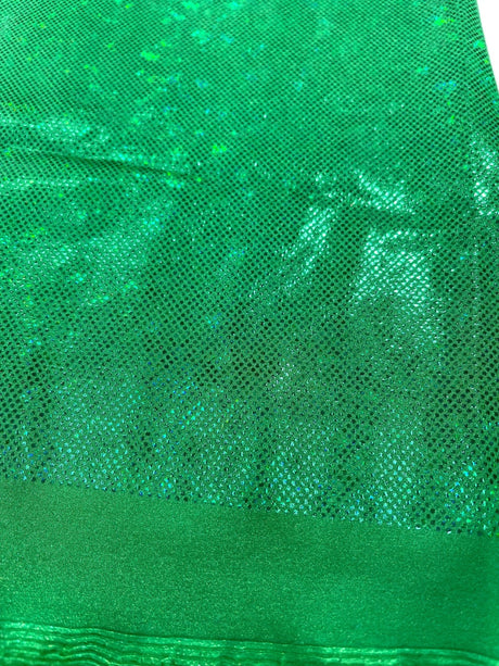 Shattered Glass Foil Spandex Fabric - Reflective Shattered Glass Print, 58" Width (1 Yard)