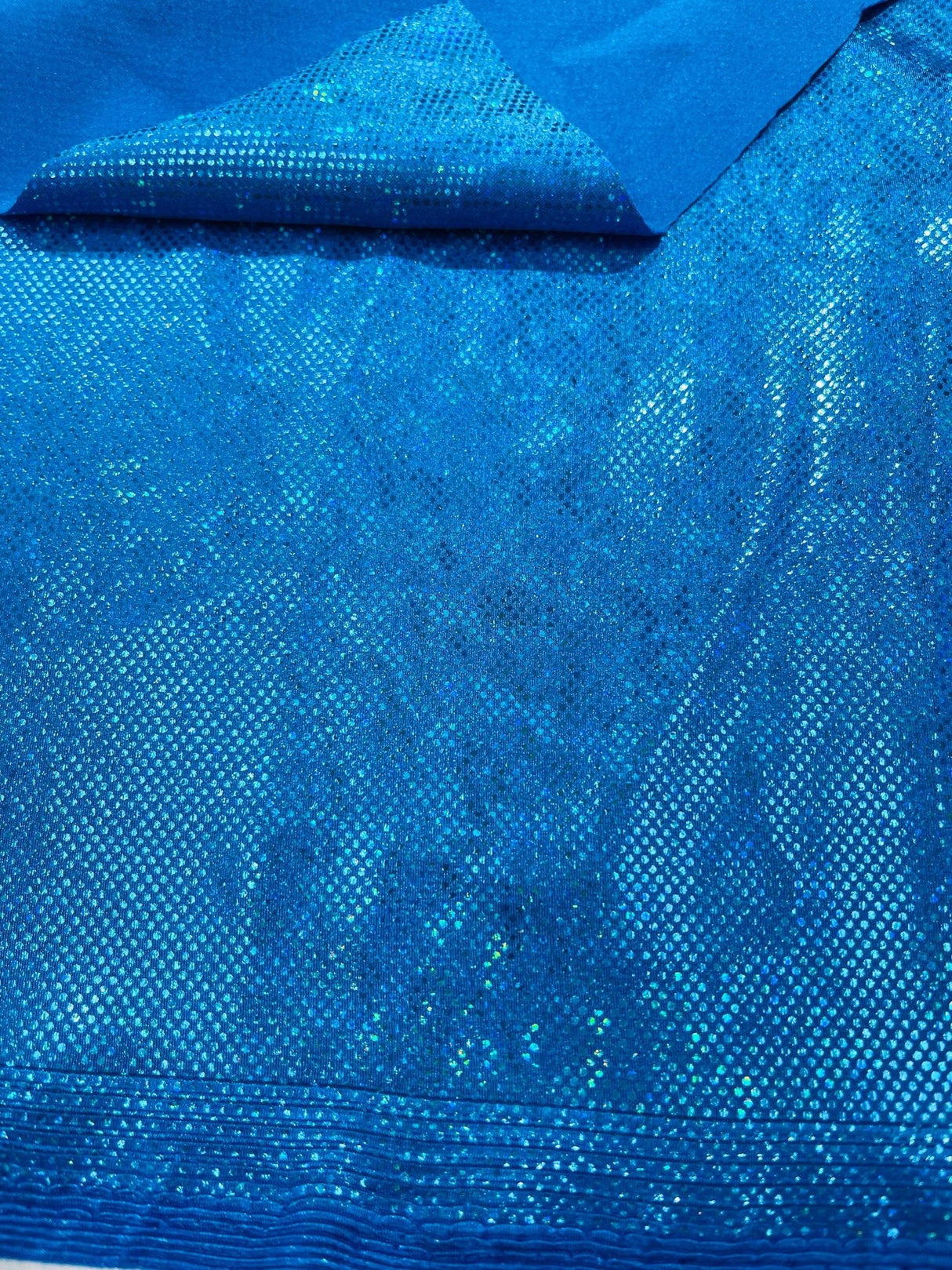 Shattered Glass Foil Spandex Fabric - Reflective Shattered Glass Print, 58" Width (1 Yard)