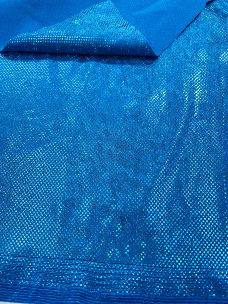 Shattered Glass Foil Spandex Fabric - Reflective Shattered Glass Print, 58" Width (1 Yard)