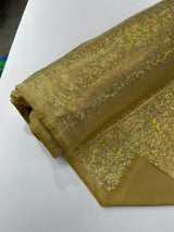 Shattered Glass Foil Spandex Fabric - Reflective Shattered Glass Print, 58" Width (1 Yard)