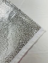 Foil Leopard Print Nylon Spandex Fabric - Metallic Leopard Print, 58-60" Width (1 Yard)