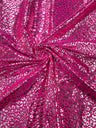 Foil Leopard Print Nylon Spandex Fabric - Metallic Leopard Print, 58-60" Width (1 Yard)