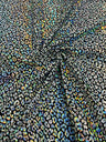 Foil Leopard Print Nylon Spandex Fabric - Metallic Leopard Print, 58-60" Width (1 Yard)