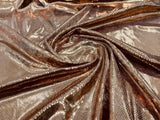 Foil Snake Stretch Velvet Fabric - Iridescent Snake Print, 58" Width (1 Yard)
