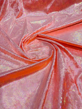 Foil Snake Stretch Velvet Fabric - Iridescent Snake Print, 58" Width (1 Yard)
