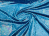 Foil Snake Stretch Velvet Fabric - Iridescent Snake Print, 58" Width (1 Yard)