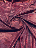 Foil Snake Stretch Velvet Fabric - Iridescent Snake Print, 58" Width (1 Yard)