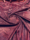 Foil Snake Stretch Velvet Fabric - Iridescent Snake Print, 58" Width (1 Yard)