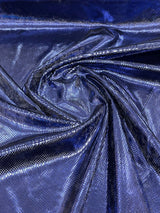 Foil Snake Stretch Velvet Fabric - Iridescent Snake Print, 58" Width (1 Yard)