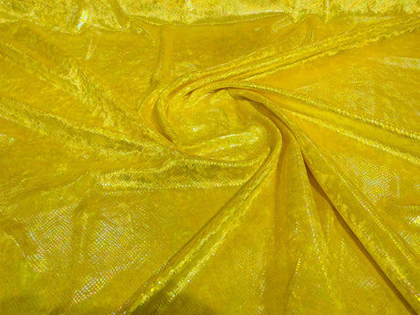 Foil Snake Stretch Velvet Fabric - Iridescent Snake Print, 58" Width (1 Yard)