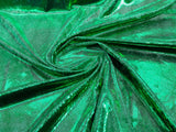 Foil Snake Stretch Velvet Fabric - Iridescent Snake Print, 58" Width (1 Yard)