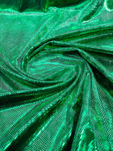 Foil Snake Stretch Velvet Fabric - Iridescent Snake Print, 58" Width (1 Yard)
