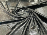 Foil Snake Stretch Velvet Fabric - Iridescent Snake Print, 58" Width (1 Yard)