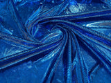 Foil Snake Stretch Velvet Fabric - Iridescent Snake Print, 58" Width (1 Yard)