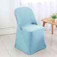 Premium Spandex Folding Chair Cover Baby Blue