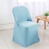 Premium Spandex Folding Chair Cover Baby Blue