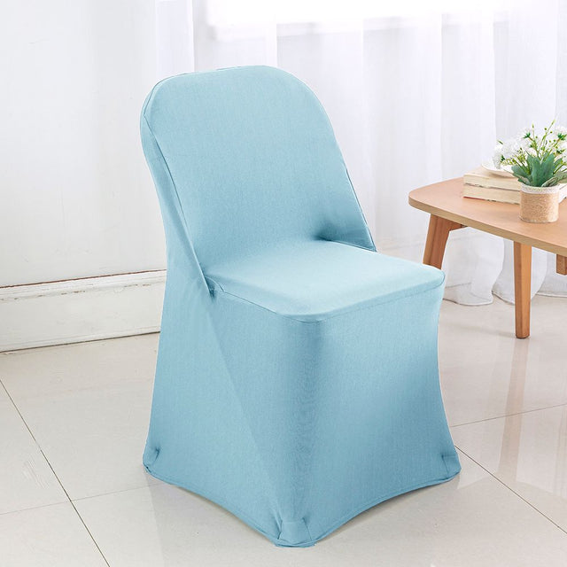 Premium Spandex Folding Chair Cover Baby Blue
