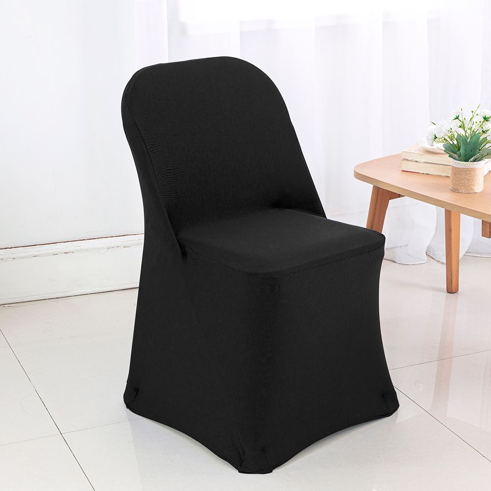 Premium Spandex Folding Chair Cover Black