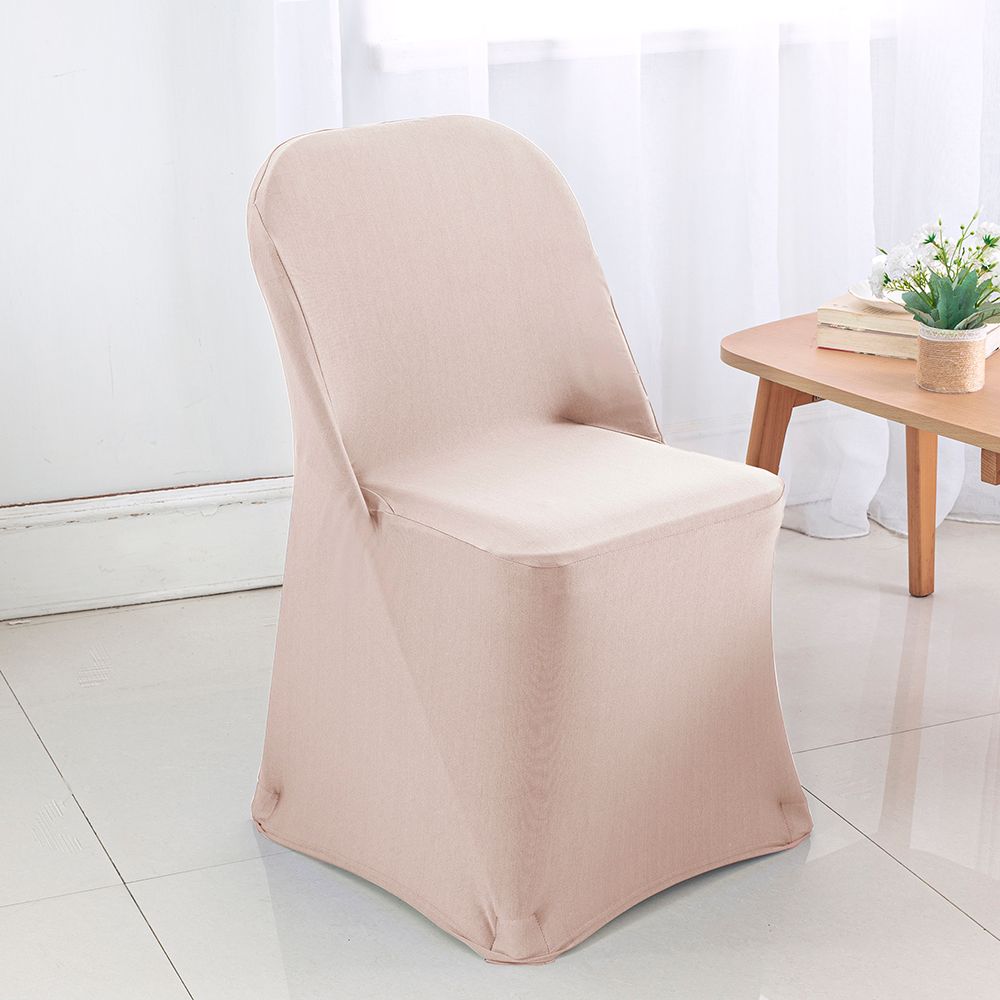 Spandex Folding Chair Cover Blush Pink