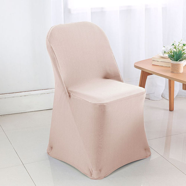 Spandex Folding Chair Cover Blush Pink