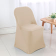 Spandex Folding Chair Cover Champagne