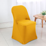 Spandex Folding Chair Cover Gold