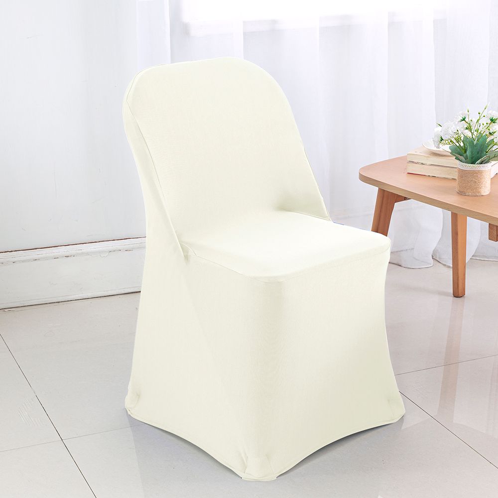 Spandex Folding Chair Cover Ivory