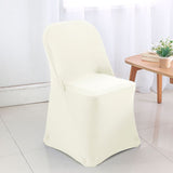 Spandex Folding Chair Cover Ivory