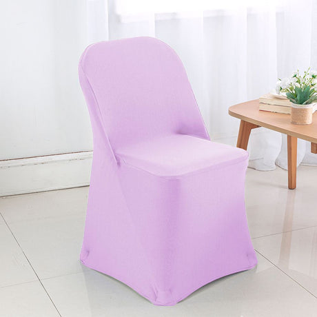 Spandex Chair Cover Folding Lavender