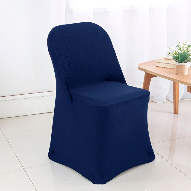Spandex Folding Chair Cover Navy Blue
