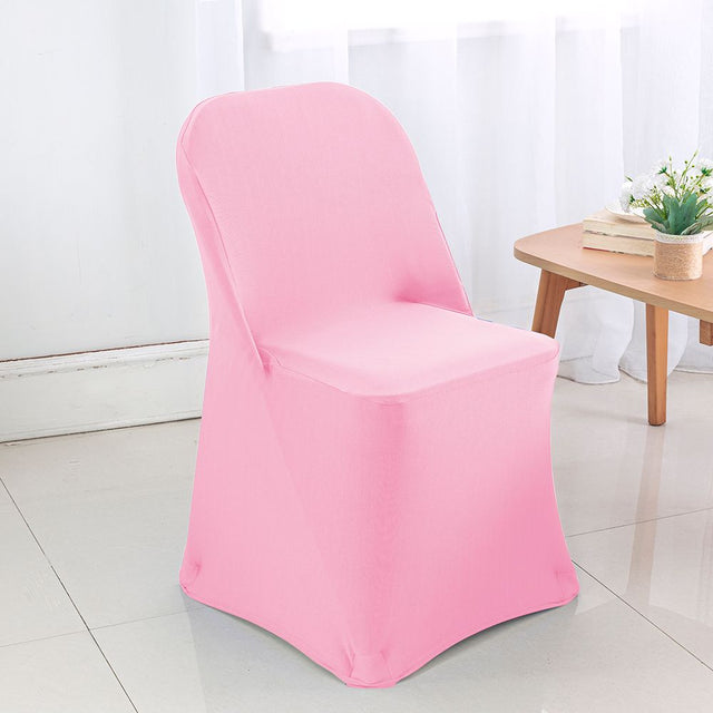 Spandex Folding Chair Cover Pink