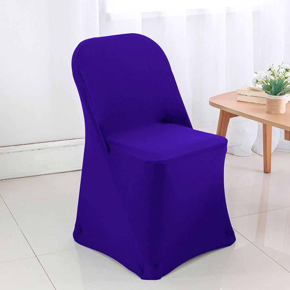Spandex Chair Cover Folding Regency Purple