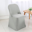 Spandex Folding Chair Cover Silver
