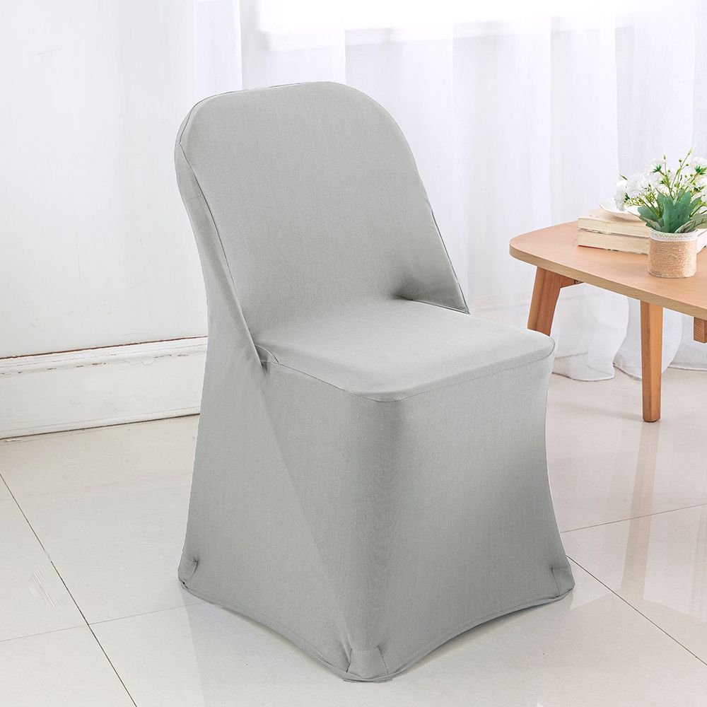 Spandex Folding Chair Cover Silver